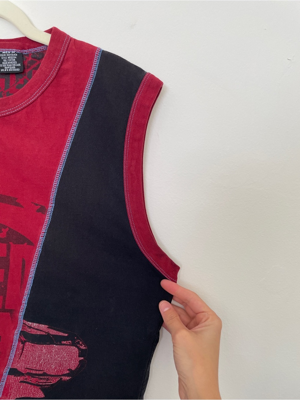 Vintage Y2K Men’s Racing Tank Top Race Car Graphic No Boundaries Muscle Ringer M - Picture 6 of 7